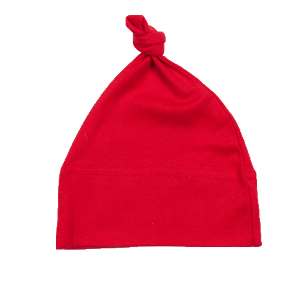 Baby Mütze Rot Baumwolle 3-6 Monate