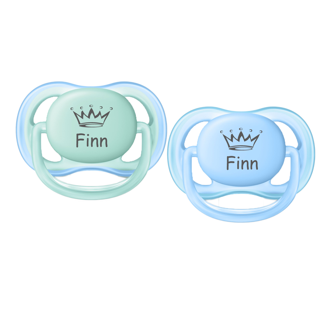Silikon hellblau, Silikon, 0-6 Monate NUK Genius Schnuller mit personalisierter Gravur BPA-frei kiefergerecht