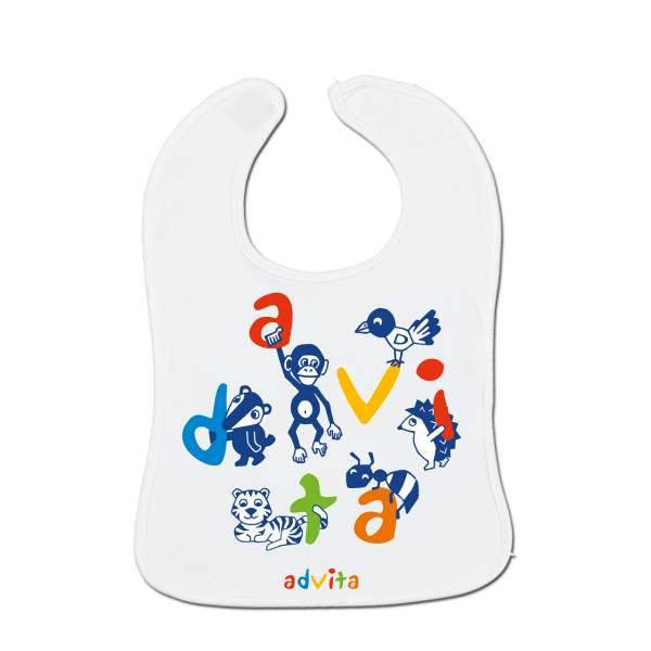 Sonderaktion Kinder-Lätzchen mit gesticktem Logo hellblau 