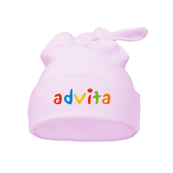 Babymütze mit Logo bedruckt als Werbegeschenk / Werbeartikel (Rosa)