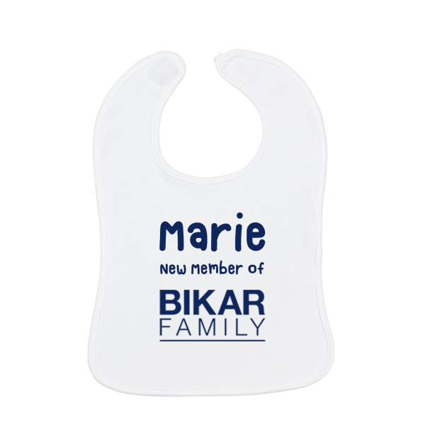 Personalisiertes Baby-Lätzchen mit Logo + Baby Namen ab 25 Stück